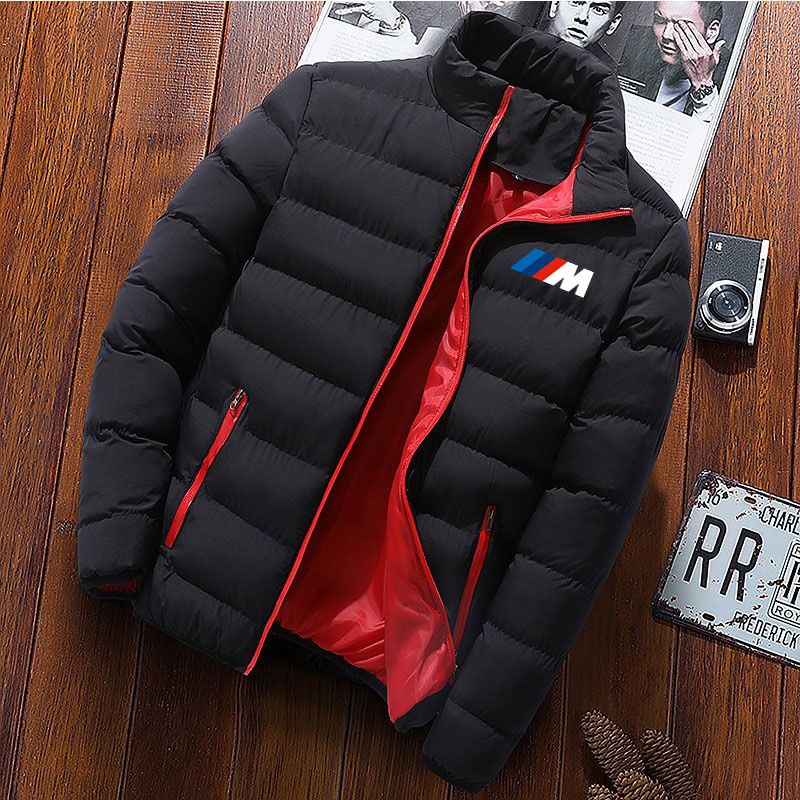 Men's solid color winter jacket, thick-stitched long-sleeved winter jacket, thin and warm windbreaker, series