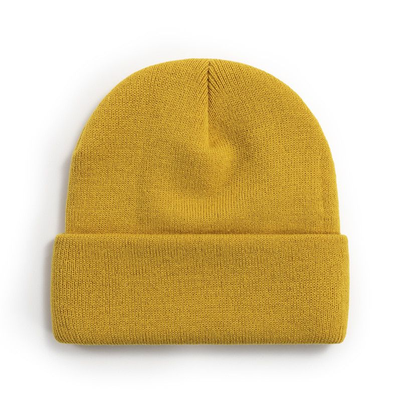 20 Colors  Korean Wool Acrylic Knitted Caps Women Men Skullcap Autumn Winter Elastic Skullies Beanies Cap Wholesale