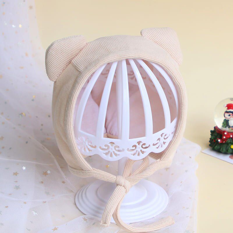 Long Rabbit Ears Baby Beanie Spring Warm Toddler Kids Earflap Cap Solid Color Cute Boys Girls Hat