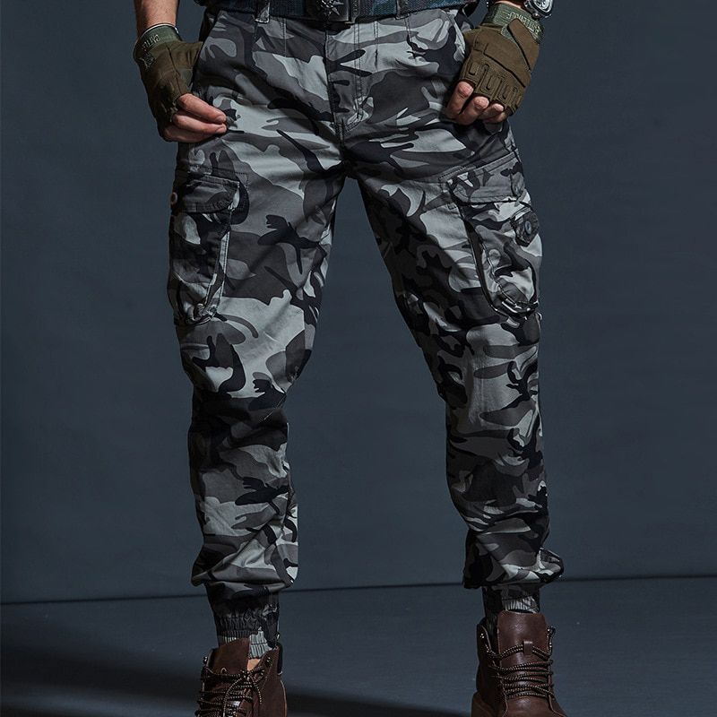 Drop sping Autumn  Men's Cargo Pants Casual Multi cket  Pants Long Trousers 29-38 AXP127