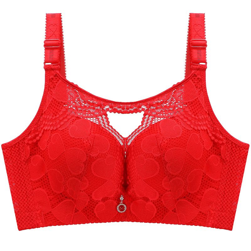 Fertilizing  Lace  Large Bra lingerie femme big size bra underwear women Air permeability gathering without steel ring