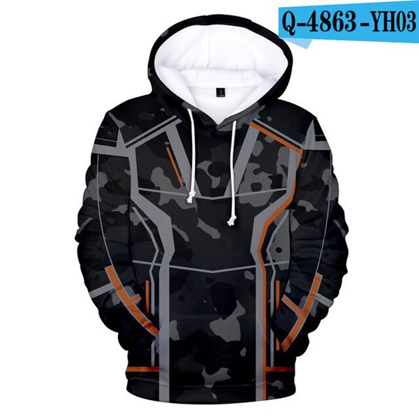 Tony Stark Hoodie Sweatshirt Oversized Hoodies Streetwear Casual Tracksuit Cospaly Clothes for Men Women 3D Print Zipper Hooded