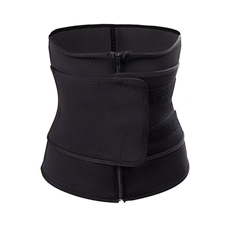 Stomach Slimming Hot Exercise Belts Fat Burner Waist Body Shaper Fashion Zipper Bandage Tight Belts Sports Slimming Body Belts