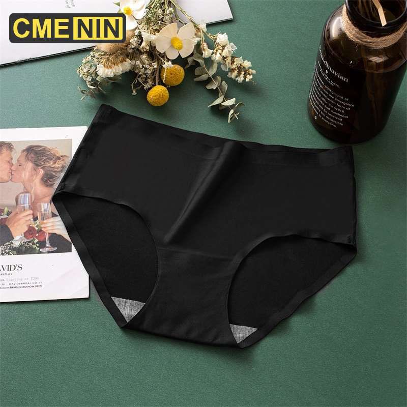 [CMENIN Girls] Fashion Ice Silk Women's Panties Breathable Brief Ladies Underwear Panty P0147