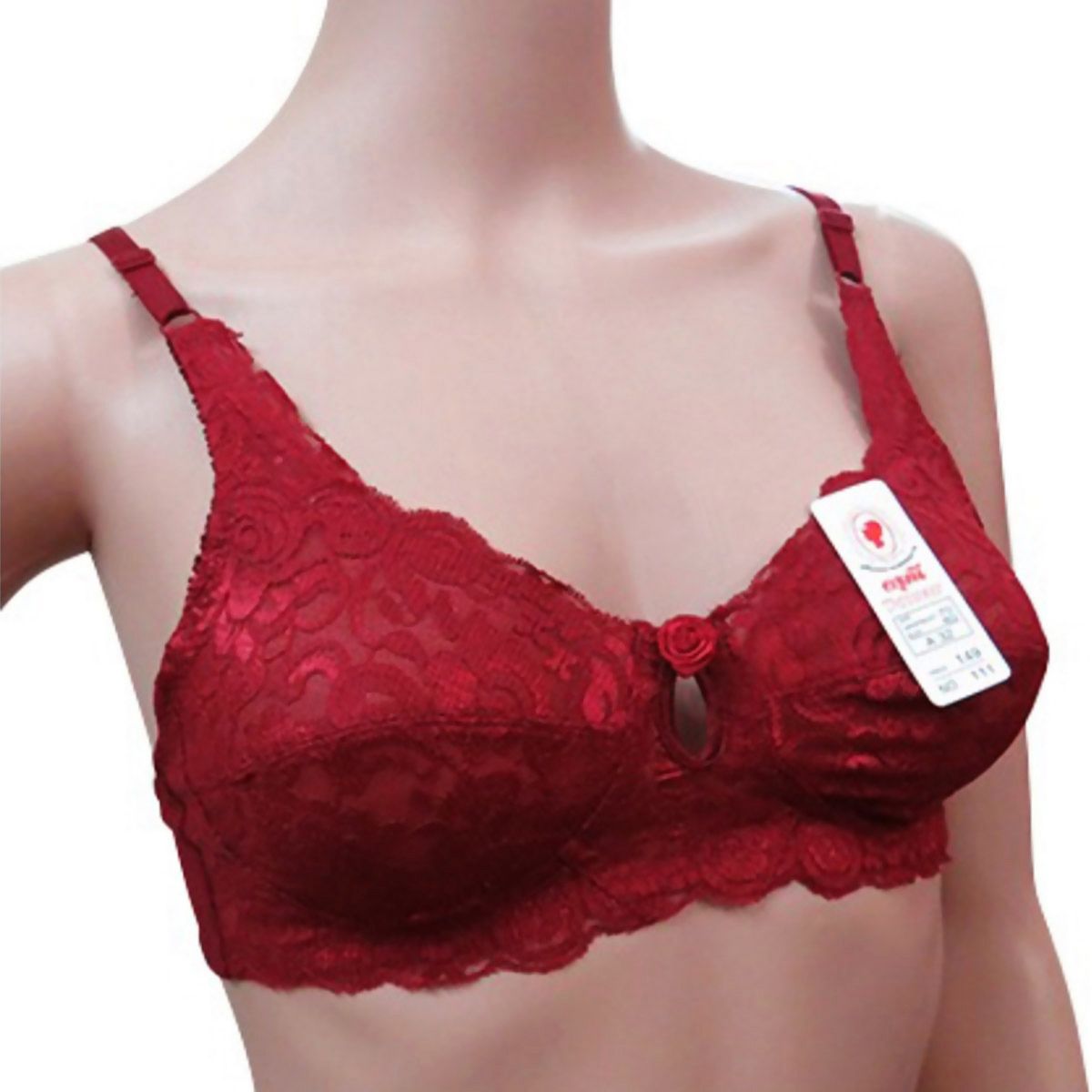 100% Cotton Net Bra For Women (Maroon)