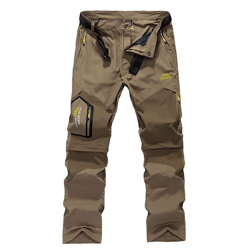 Men's Summer Removable Hiking Pants Outdoor Camping Trekking Fishing Trousers Breathable Quick Dry Thin Pants Sports Shorts 6XL