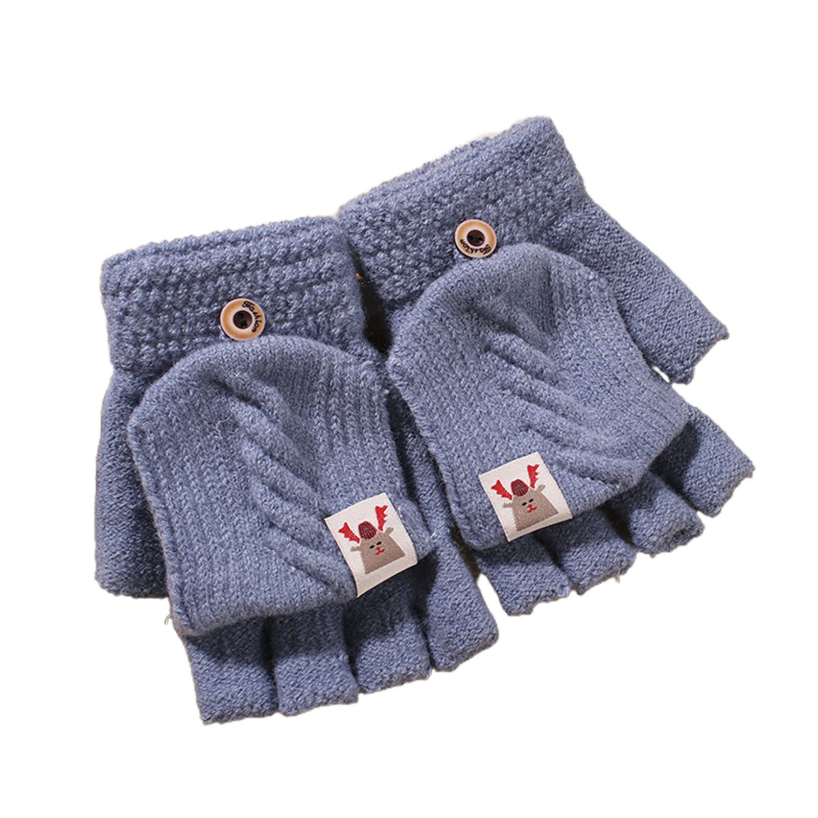 Half Finger Mittens Convenient Locking Temperature Wrist Unisex Gloves