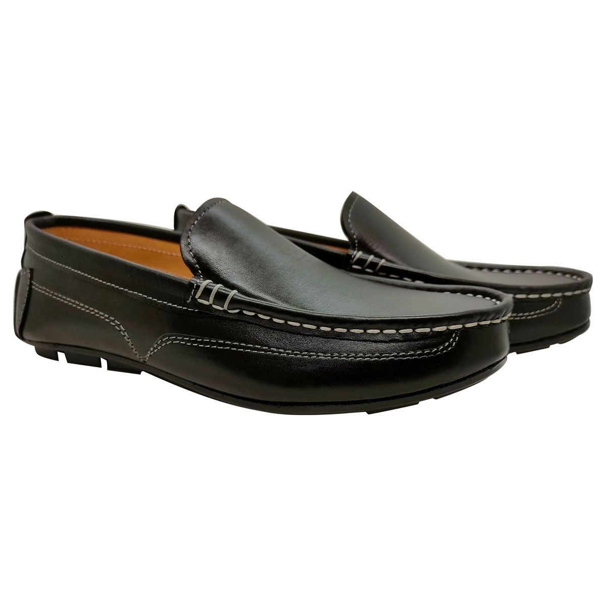 Leather slip moccasins Loafers casual shoes for Men