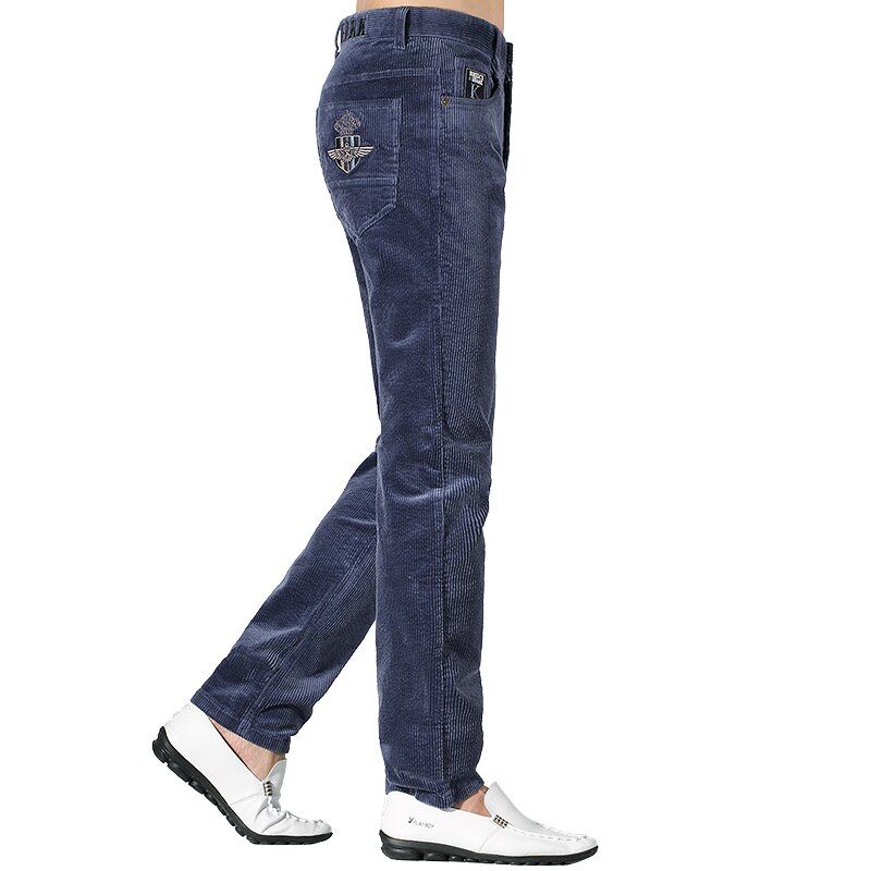 Winter Men's Trousers Corduroy  Comfortable Fashion Leisure Man's Pants Straight Stretch Heavy Cotton Top quality big size