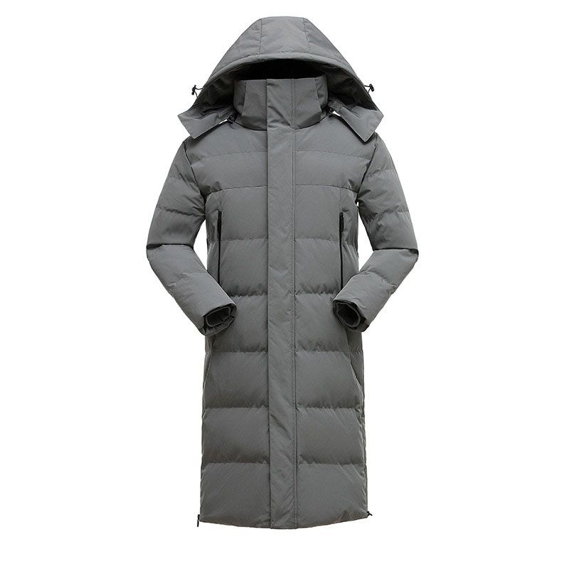 3XS-6XL Plus Size Knee Length Winter Overcoat For Men & Women Hooded Cotton Padded Jackets Couples Fashion Thick Coats AU-184
