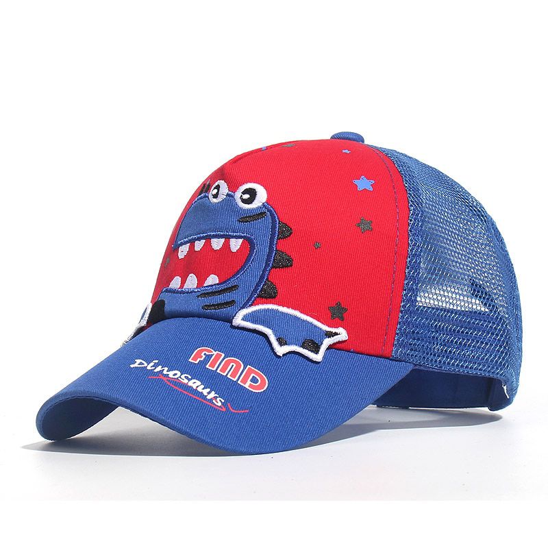 Children Shark Embroidered Baseball Caps Boy Colored High Quality Outdoor Sports Kids Fashion Animal Cotton Baby Hats