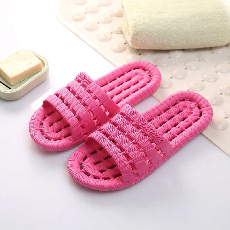 Family Bathroom Slippers Home Indoor Non-slip Uni Solid Soft Bottom Slipper Sandals Women and Men Slippers Flat Shoes