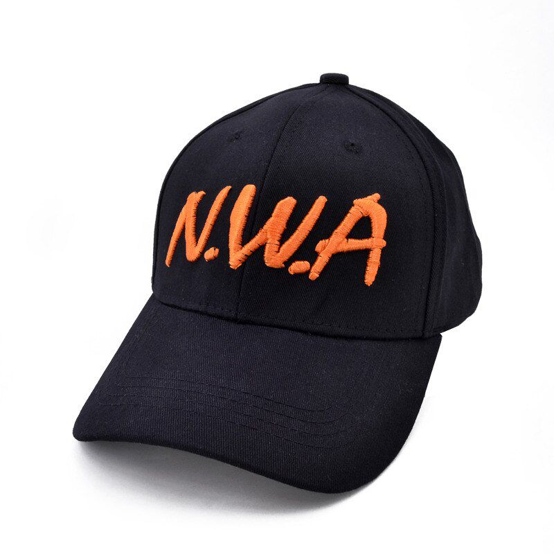 High quality women Snapback hats sport Baseball Cap Vintage Black NWA letter Gangsta Hip-hop hat Bone Casquette