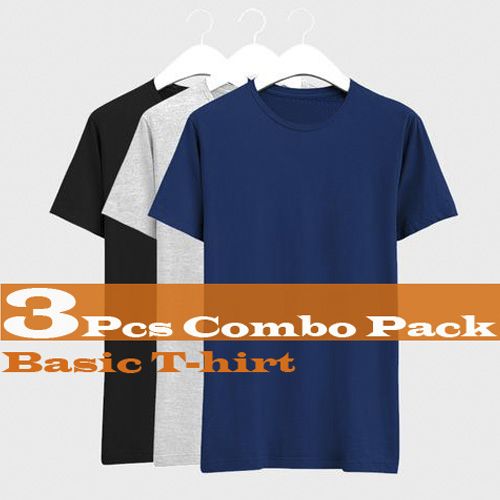 Cotton Round Neck short sleee T-shirt for men