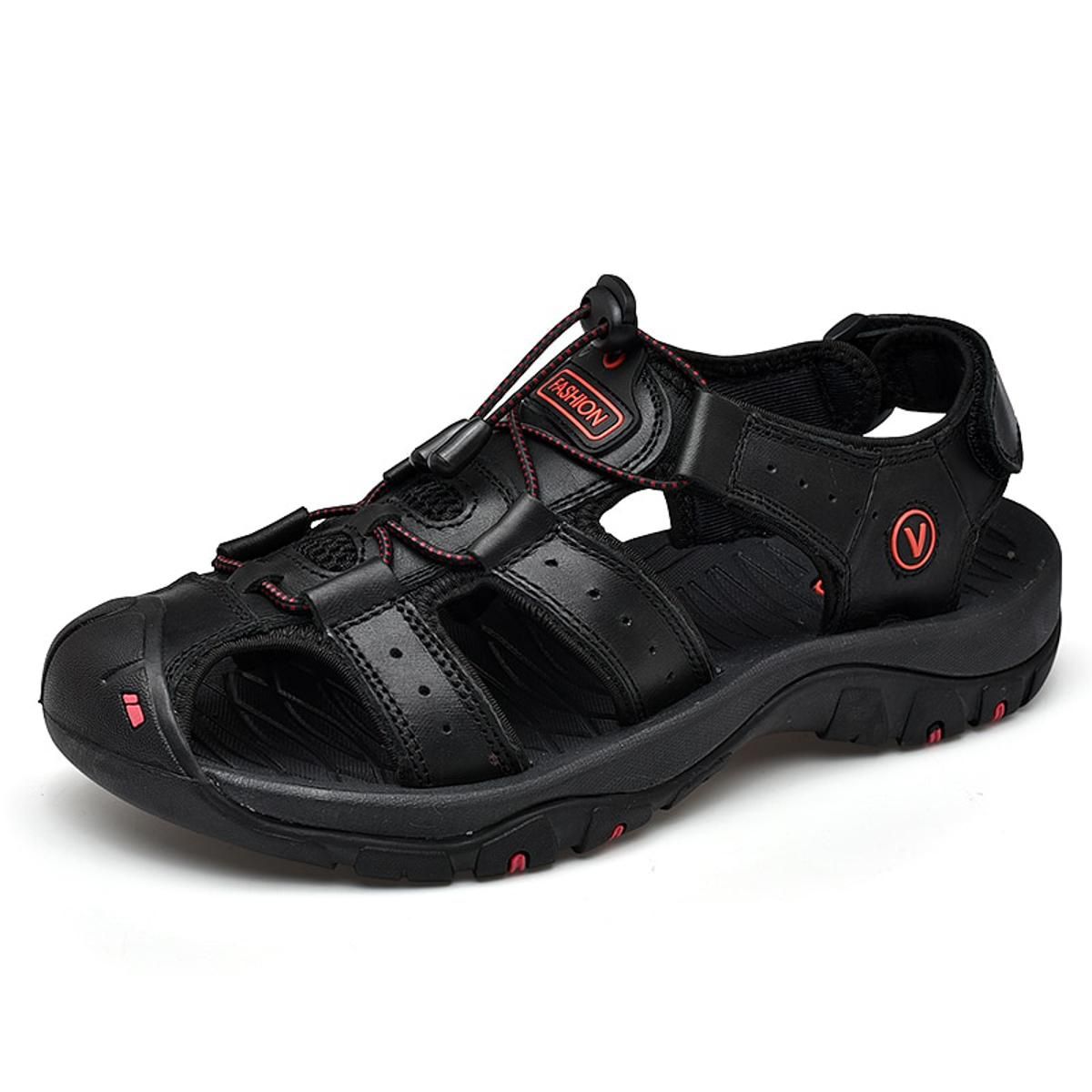 Men Sandals  Leather 2021 Summer Outdoor Men Beach Sandals Big Sizes 38-48 Fashion Sandals Slippers Man Shoes