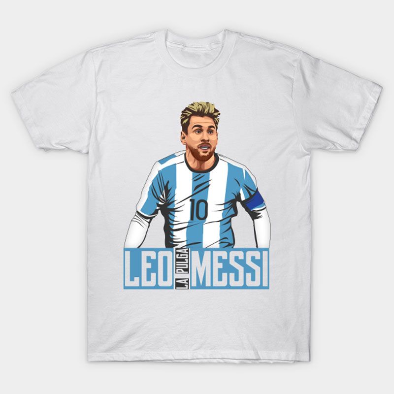 LEO MESSI FACE DESIGN T SHIRT