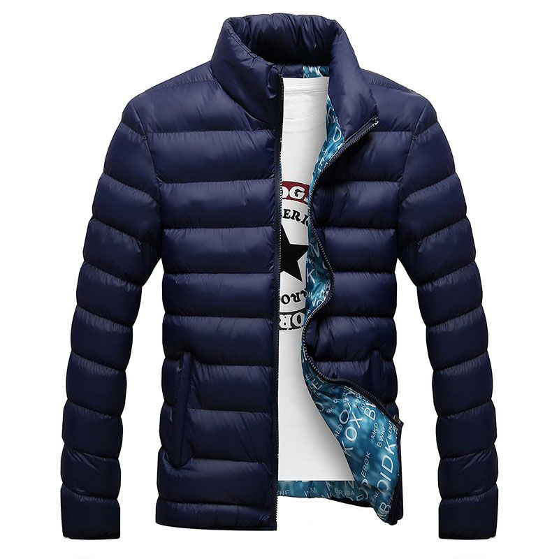 Winter Jacket Men Fashion Stand Collar Male Parka Jacket Mens Solid Thick Jackets and Coats Man Winter Parkas M-6XL