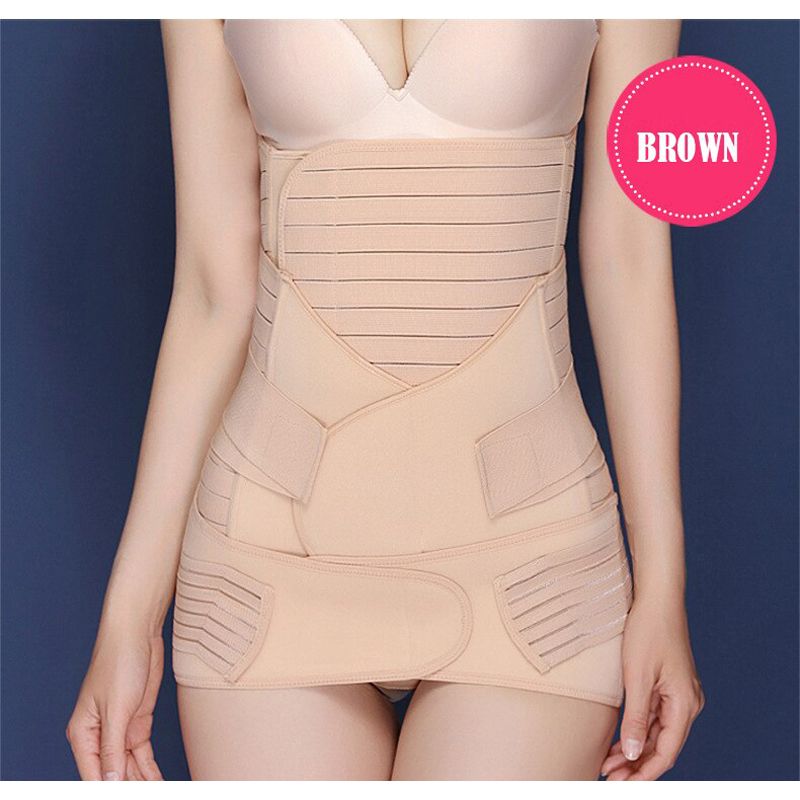 Slimming Waist Trainer 3 in 1 Postpartum Belly Support Recovery Wrap Pelvis Belt Girdles Maternity Band Body Shaper Strap Corset
