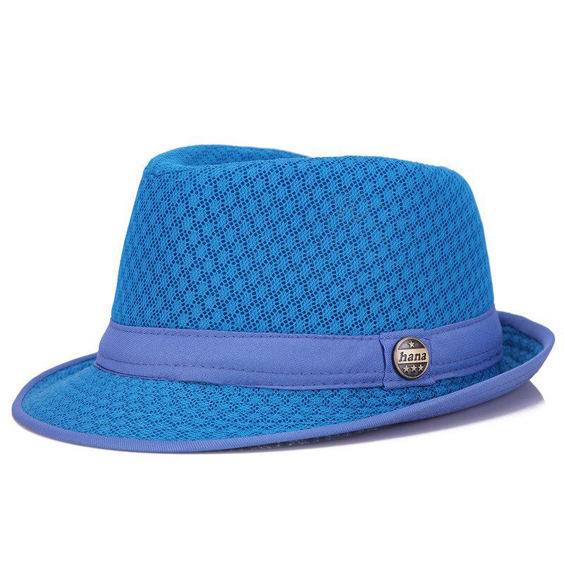 Big Men Large Sizes Jazz Hats Mesh Knitted Panama Cap Man Plus Size Fedora Hat 56-58cm 58-60cm