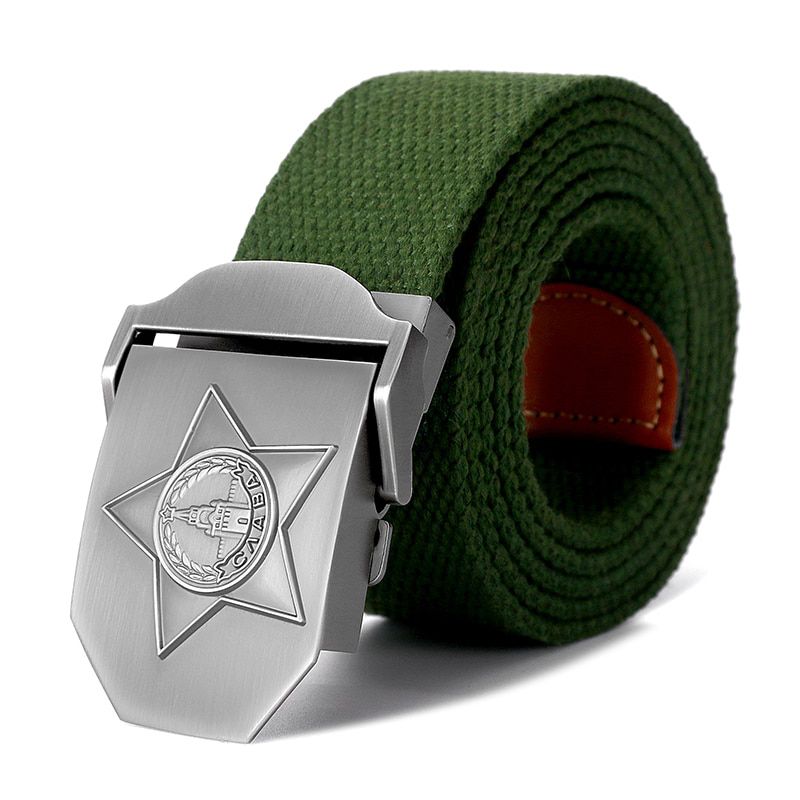 New Men & Women Belt Soviet Three-level Glory Medal 3D Canvas Belt Soviet Memory CCCP Luxury Jeans Military Tactical Belts