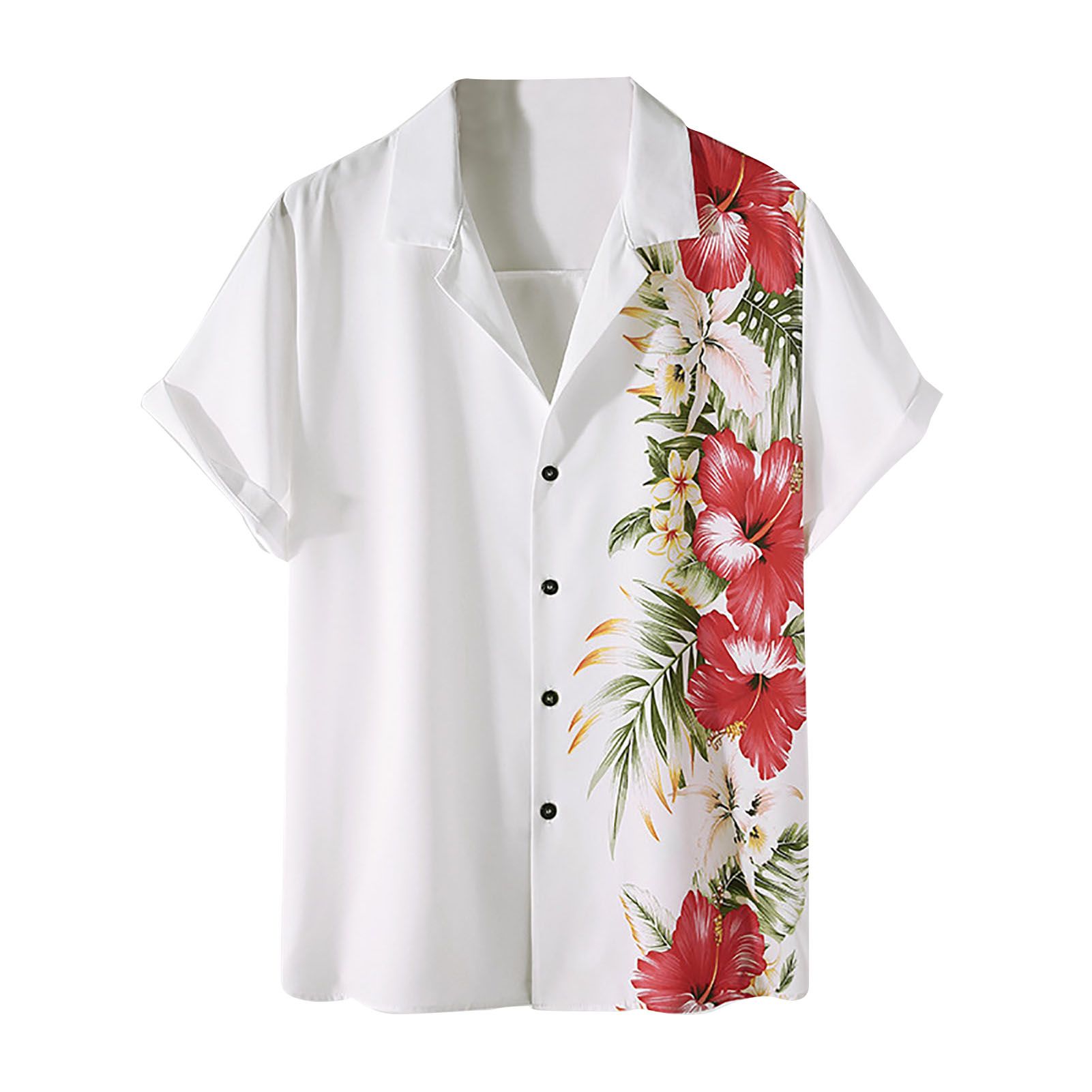 Beh Shirt Flower Print Wear-resistant Summer Shirt