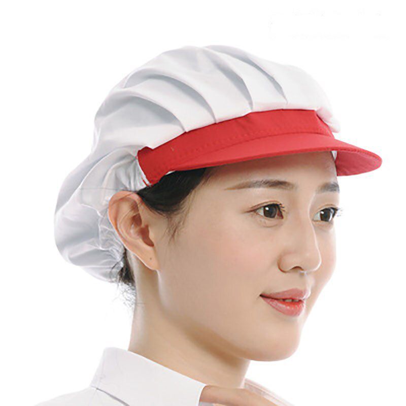 Elastic Kitchen Work Hat Men Women Uniform Chef Hat Restaurants Accessories Dustproof Cooking Cap Breathable Hotel Cook Cap