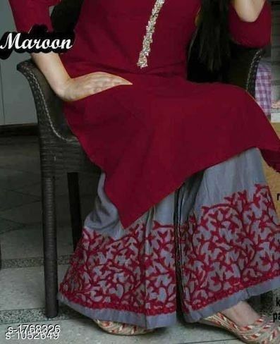 Embroidery Work New Exclusive long kurti, deferent kurti, Lilen clothes, long 2 piece Kurtis For Women/Girls