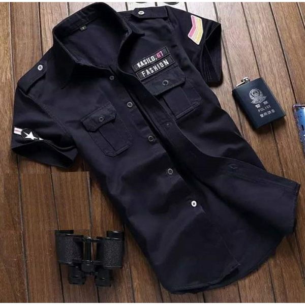 Half Sleeve Casual Shirt for Men - Denim Shirt For Men - Shirt For Men - Shirt