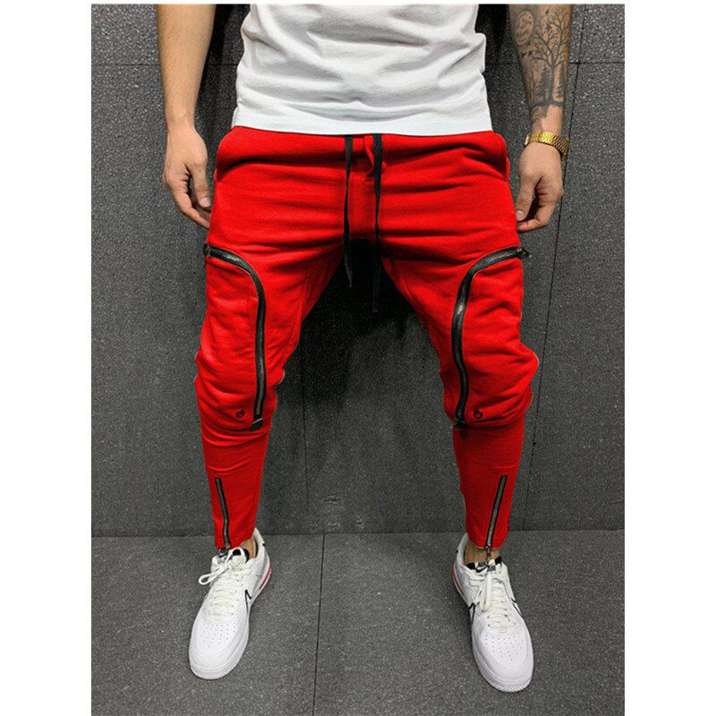 Mens Joggers Casual Pants Fitness Men Sportswear Tracksuit Bottoms Skinny Sweatpants Trousers Black Gyms Jogger Track Pants