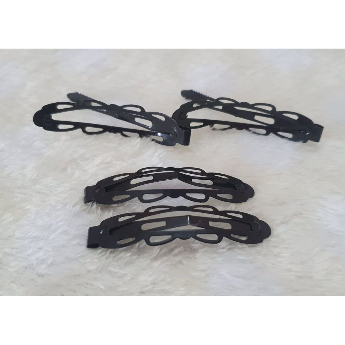 High quality medium design Black Hair Clip -12 Pcs