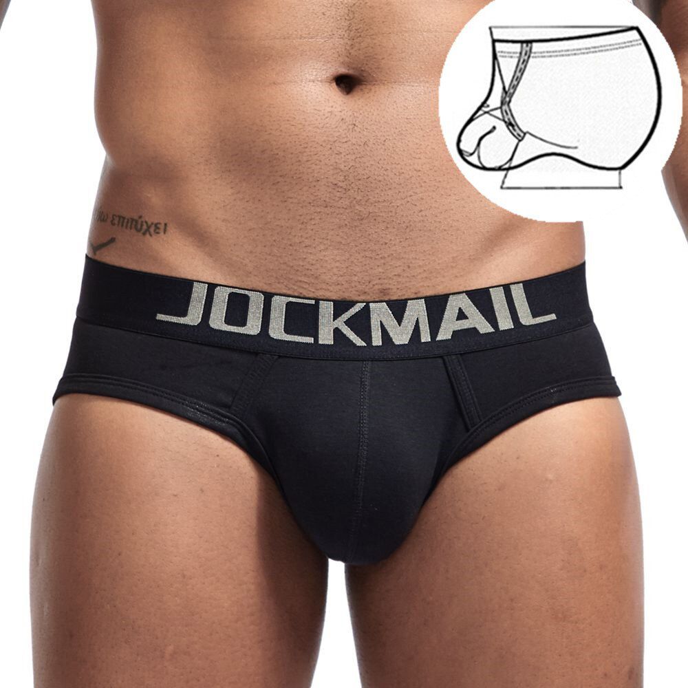 JOCKMAIL Sexy men  Ring cockstraps tanga briefs slips Gay Jock strap cuecas homem men sheer