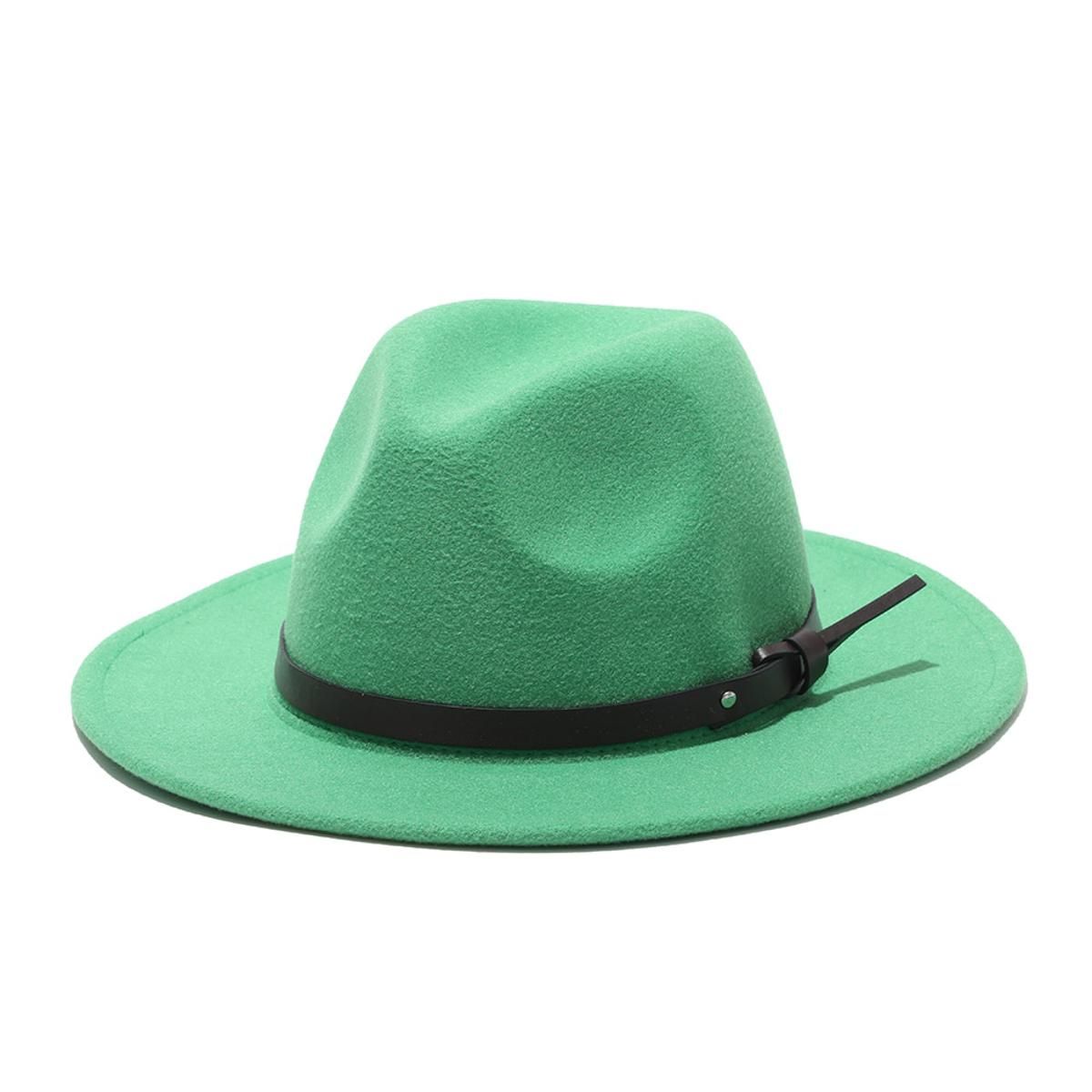 2020 winter fedora hats for women fashion Flat wide Brim Wool Felt Jazz Fedora Hats for men black goth top vintage wedding Hat