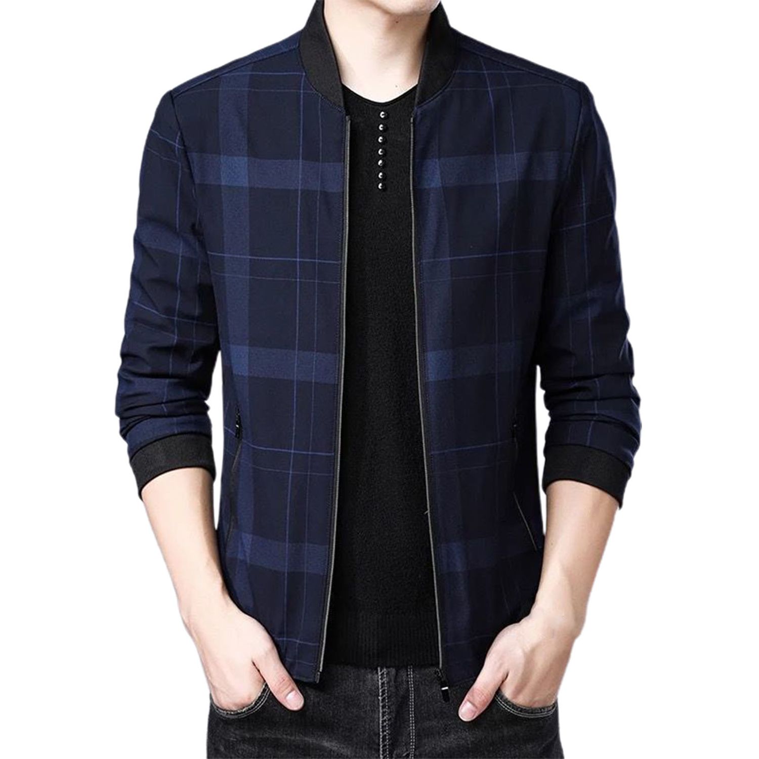 Spg Jket Plaid Casual Spg t