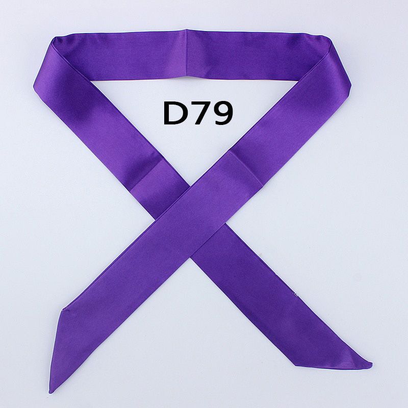 Hot Fashion New Twill Emulation Silk Solid Bag Scarf Women Small Scarf Ribbon Handbag Hair Long Shawl Bandana Luxury Head Scarf