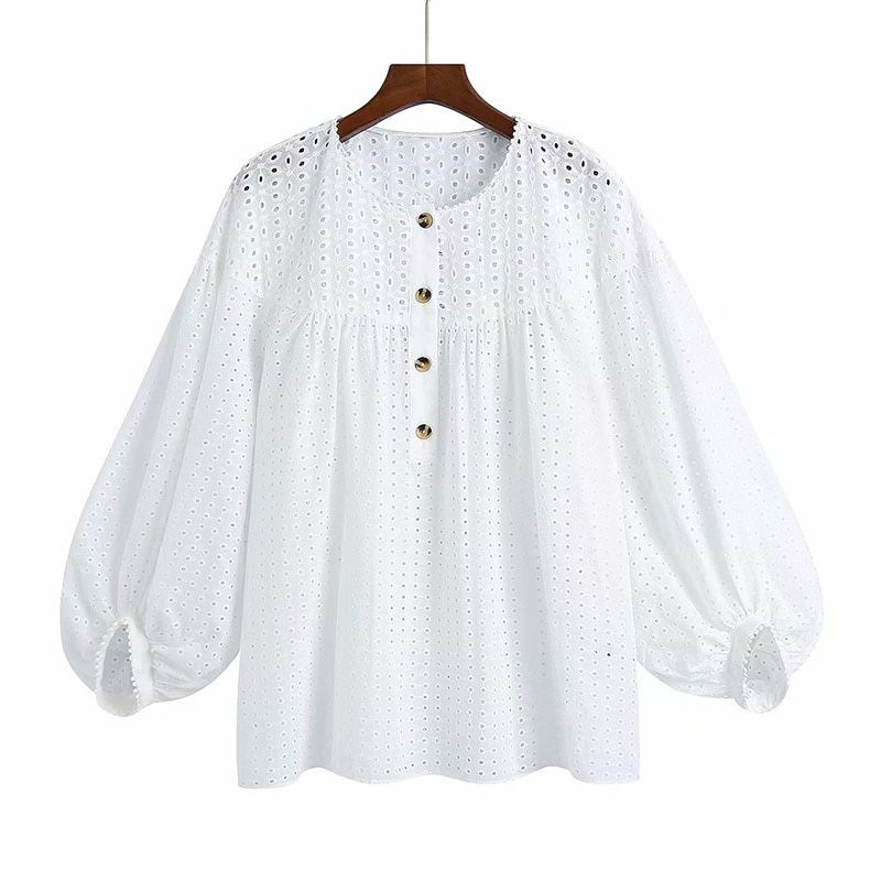 Women Summer ZA White V-Neck Dress 3/4 Sleeve Buttons Bow Tie Slim Casual Female Elegant Party A-Line Dresses Clothes Vestidos