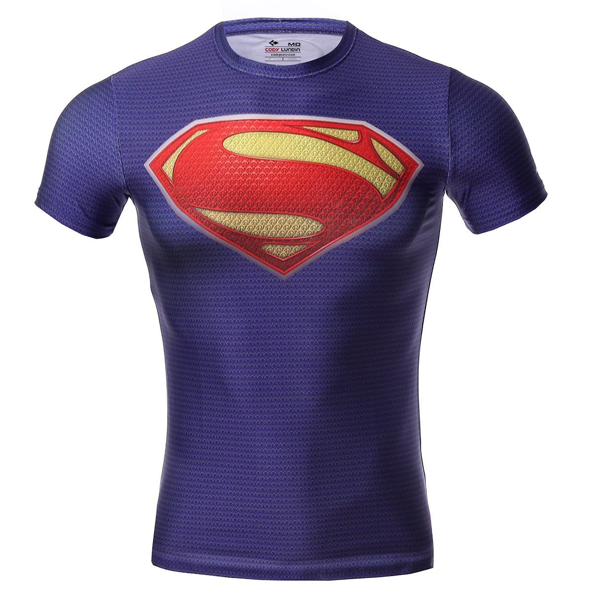 Men's Dil Sublimation Printed Running Rashguard Cody Lundin Workout Short Sleeve
