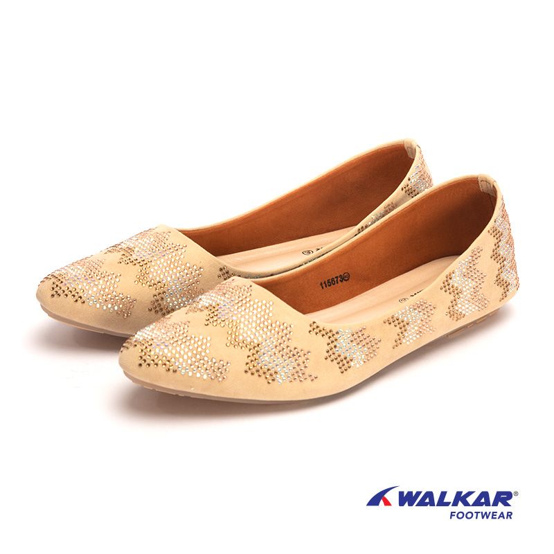 Walkar Ladies Sandal- Beige
