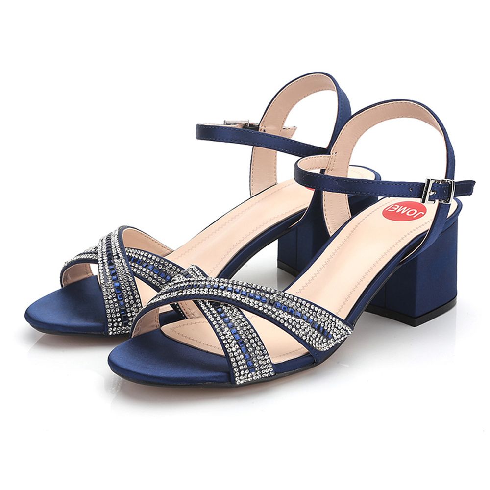Shoes For Women New Casual Shoes ClearanceWomen's Ladies Ankle Strap High Heels Casual Crystal Open Toe Shoes Sandals