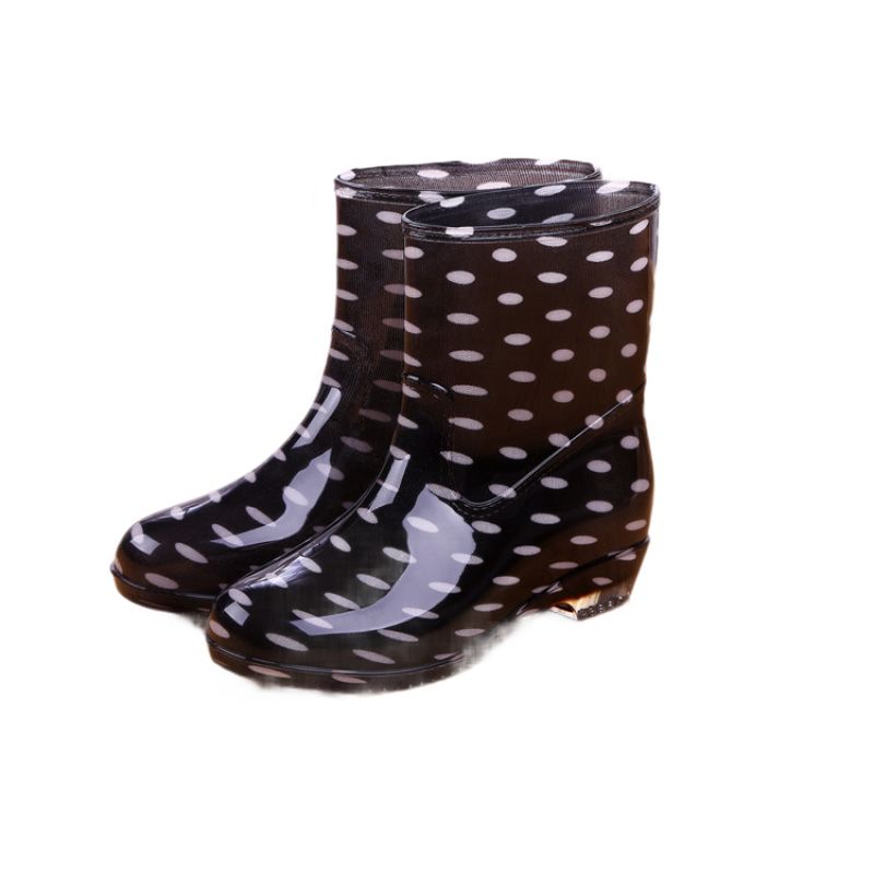 Adult waterproof shoes anti-slip rain shoes rain boots rubber shoes jelly shoes water boots women's short tube kitchen work fashion summer