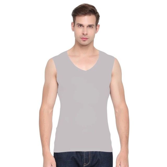 Summer Seamless Singlet Ice Silk Men Vest TaTops For Mens Undershirt Male Bodyshaper Running Gym Fitness Shirt Plus Size 5XL