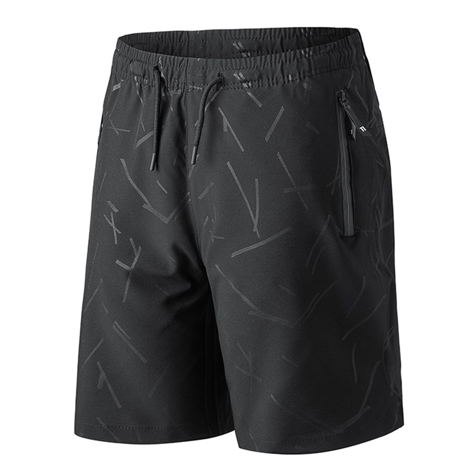 Shorts Trendy Polyester Black Men Casual Beach Shorts for Man