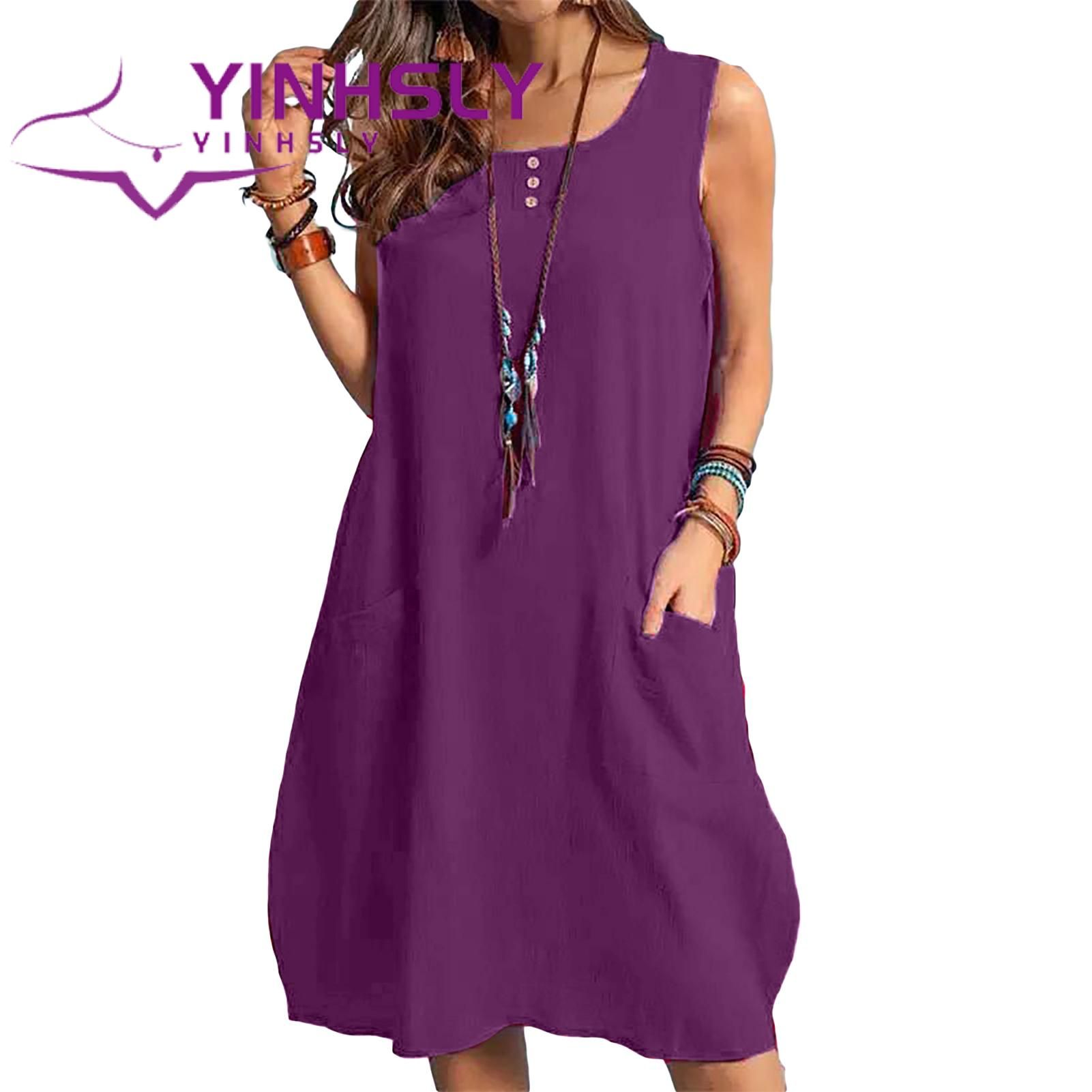 Tank Dressd-calf Round Neck Fashion Dress