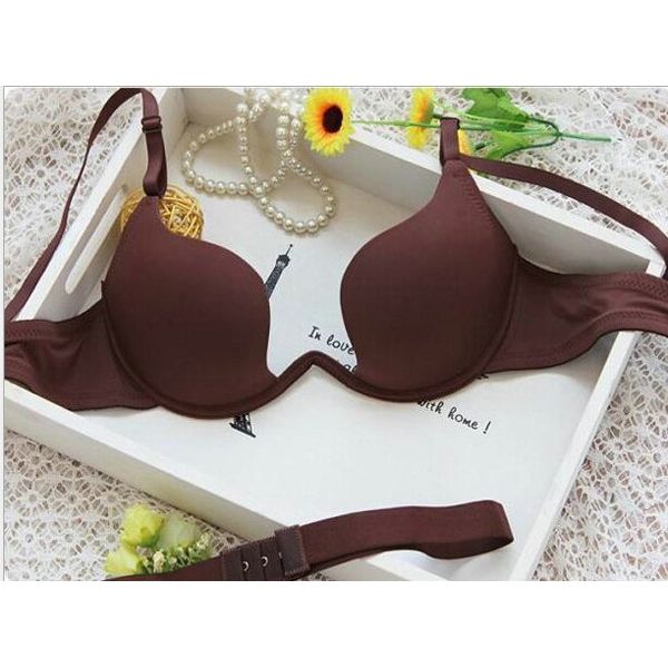 Japanese Style Bra Deep V Push Up Bra Strapless Underwire Underwear Women  Soutien Gorge Thin Half Cup Lingerie Beauty Back