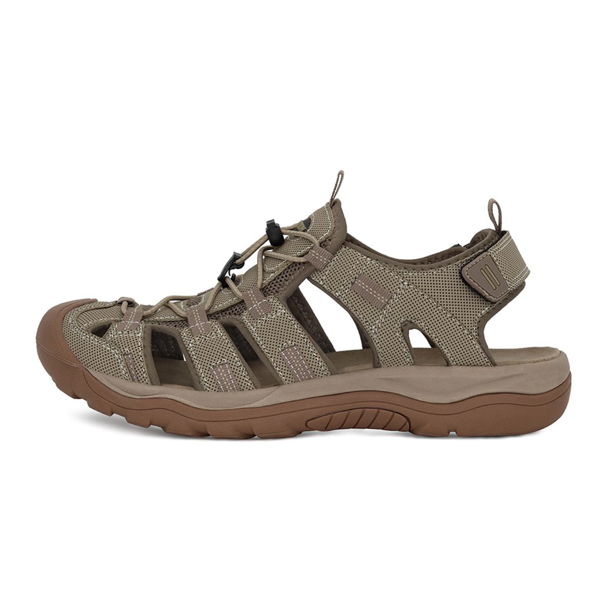 GRITION Men Outdoor Sandals Flat Casual Non Slip Quick Drying Male Beach Shoes Hiking Walking Breathable Fashion Big Size 46 New