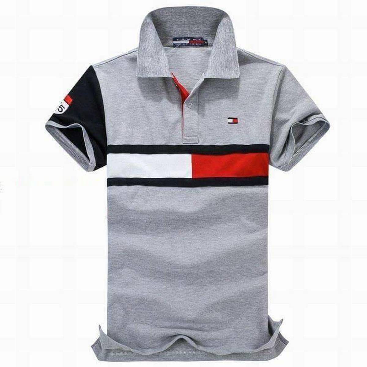 Ash Cotton Polo t-Shirt For Men