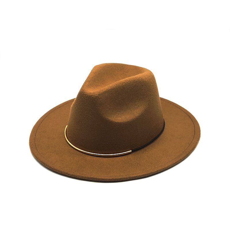 New Fashion hat Wool Women Outback Fedora Hat For Winter Autumn ElegantLady Floppy ClocWide Brim Jazz Panama Big Size Caps