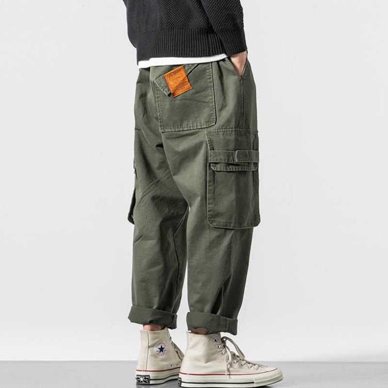 Sideckets Cargo Harem Joggers Pants Men Military Army Green Pants Casual Harajuku Streetwear Sweatpant Male Pants baggy
