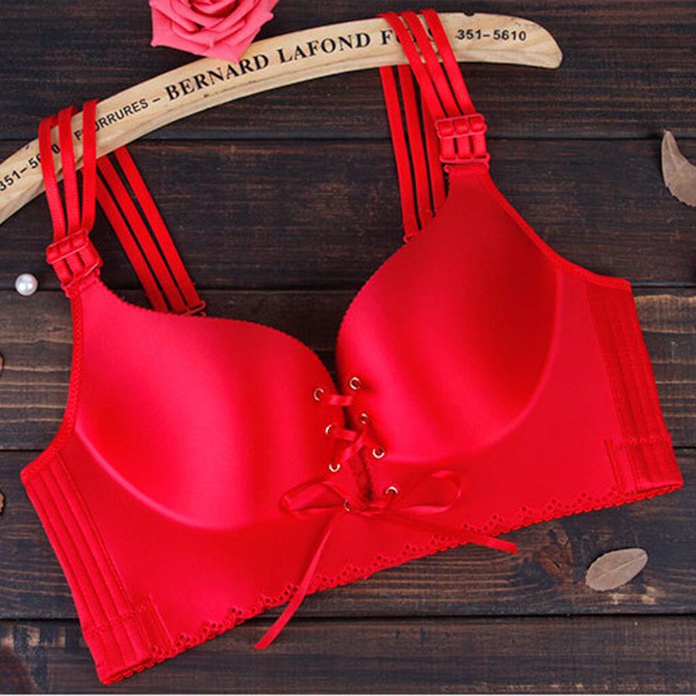 fashion  simple push up bra  Woman Wire Free Bralette Lingerie Female Seamless Bra Adjustable Brassiere Intimates *X