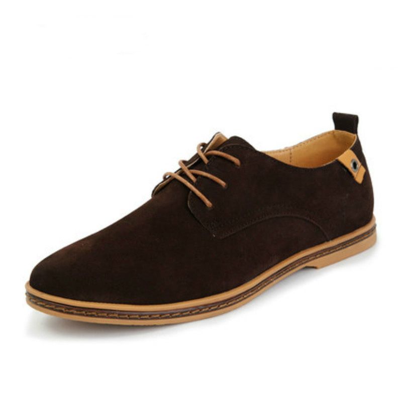 Oxford Suede Leather formal Shoes Male Casual Classic Sneakers