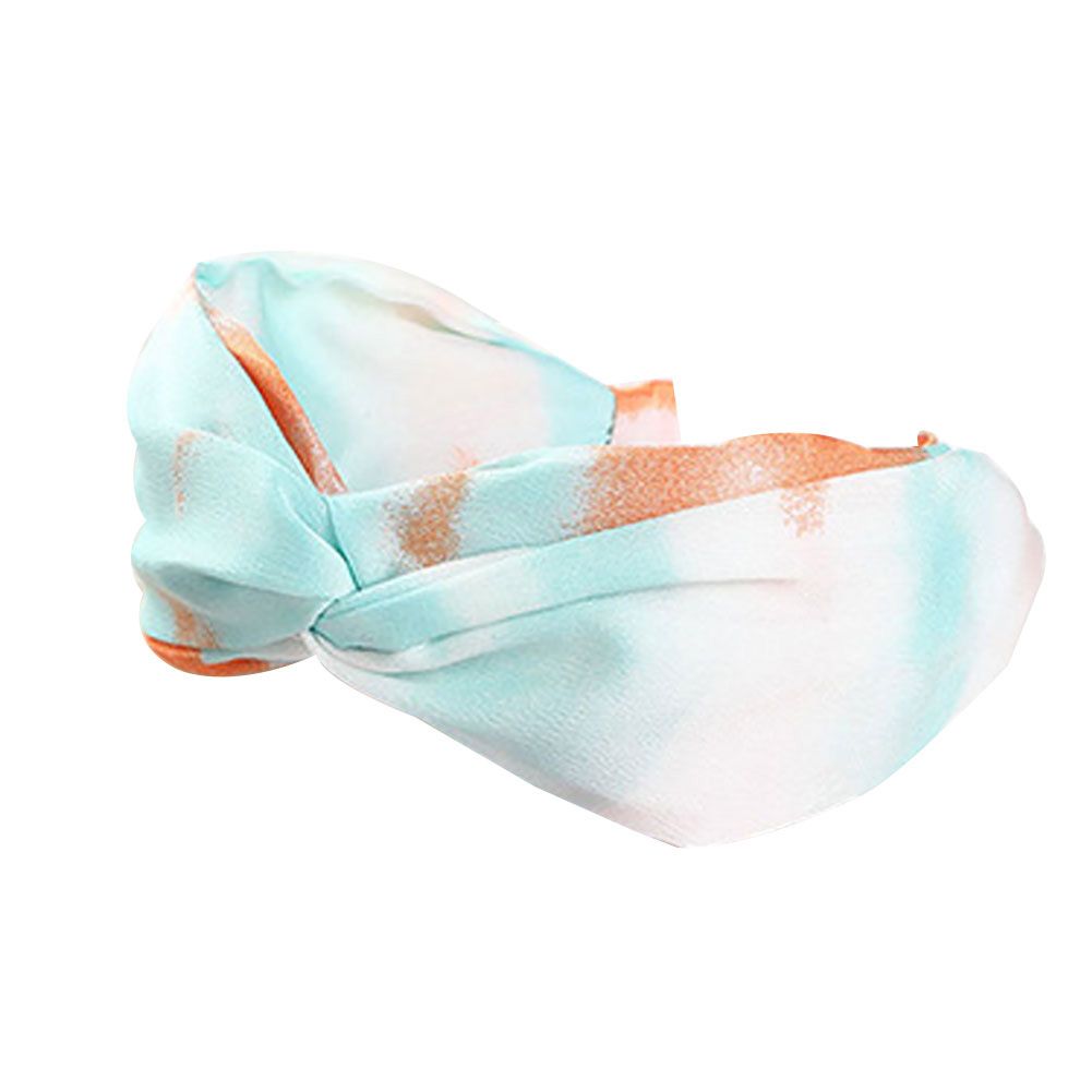Fashion Women Tie Dye Knot Wide Headband Hairband Hair Hoop Headwear Accessory